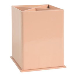 EXACOMPTA Cubilete Aquarel Carton Forrado 4 Compartimentos Coral