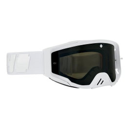 SPY Gafas de moto unisex con cristal gris y detalles blancos
