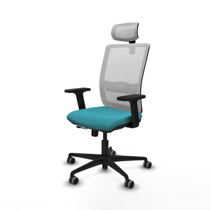 PIQUERAS Y CRESPO Silla de oficina Haches Turquesa y Blanco PIQUERAS Y CRESPO Silla de oficina Haches Turquesa y Blanco