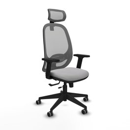 PIQUERAS Y CRESPO Silla de oficina Cilanco con mecanismo Sincro/Traslack Gris