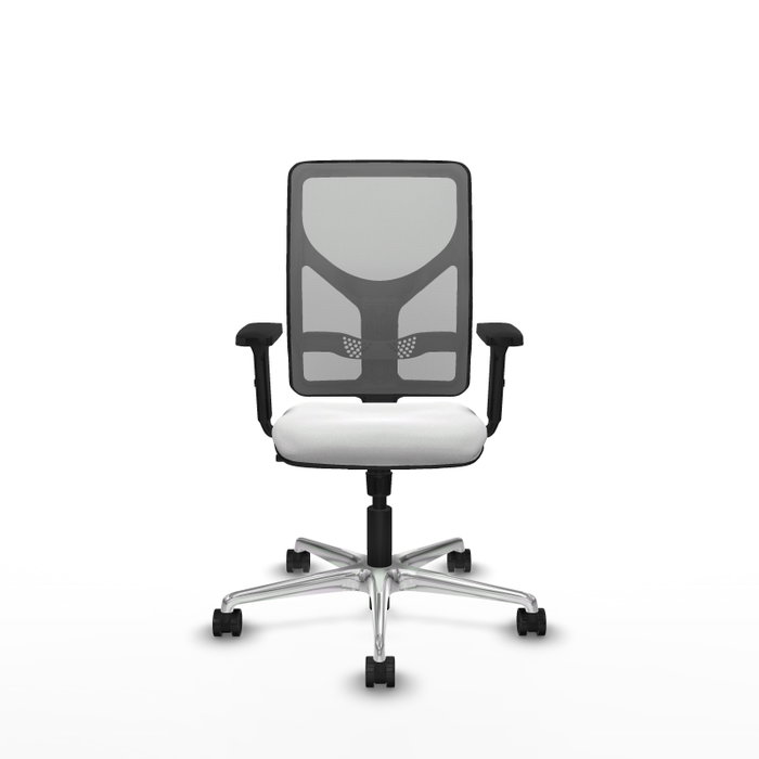 PIQUERAS Y CRESPO Silla de oficina Motilla con mecanismo Sincro Blanco y Gris PIQUERAS Y CRESPO Silla de oficina Motilla con mecanismo Sincro Blanco y Gris