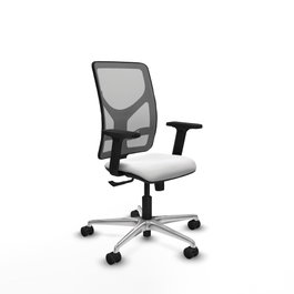 PIQUERAS Y CRESPO Silla de oficina Motilla con mecanismo Sincro Blanco y Gris