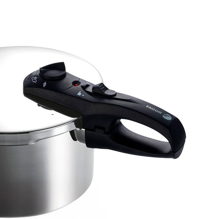 Fagor Olla Super Rápida Duo 6L Inox 18/10 Ø23 x 17 cm Acero Inoxidable Cocción Rápida Alta Eficiencia