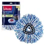 Vileda Repuesto Cabezal Bayeta Microfibra H2PRO Classic para Fregona Giratoria Spin Mop, Azul y Blanco, Ref. 178331