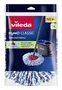 Vileda Repuesto Cabezal Bayeta Microfibra H2PRO Classic para Fregona Giratoria Spin Mop, Azul y Blanco, Ref. 178331