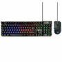 Ewent PL3201 Teclado y Ratón Gaming USB QWERTY Español Negro con Retroiluminación RGB