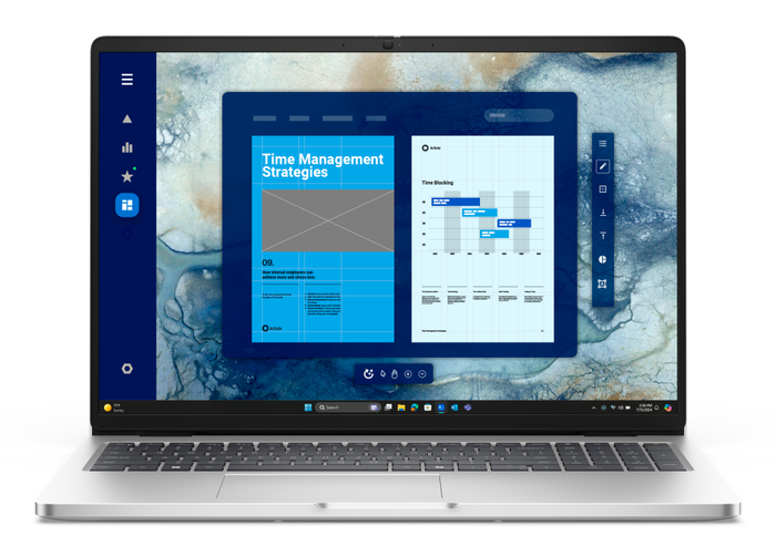 DELL Pro 16 PC16250 Portátil 40.6 cm (16") Intel Core Ultra 7 255U 32 GB DDR5 1 TB SSD Windows 11 Pro Español Color Platino Silver