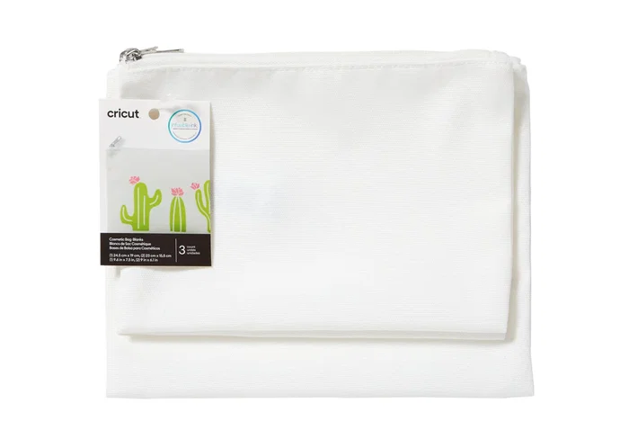 Cricut Bolso de Cosmético Textil Imprimible para Personalizar - Blanks para Cricut - Pack de 3 Unidades Cricut Bolso de Cosmético Textil Imprimible para Personalizar - Blanks para Cricut - Pack de 3 Unidades