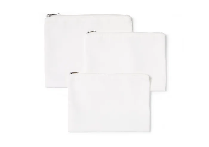 Cricut Bolso de Cosmético Textil Imprimible para Personalizar - Blanks para Cricut - Pack de 3 Unidades Cricut Bolso de Cosmético Textil Imprimible para Personalizar - Blanks para Cricut - Pack de 3 Unidades