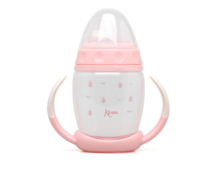 KioKids Petits Moments Set de Alimentación para Bebé con Cuenco Térmico y Taza de Aprendizaje - Rosa