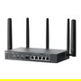 TP-Link ER706WP-4G Omada VPN Gateway AX3000, Enrutador Doble Banda con 4G y PoE+ (5 Puertos Gigabit, 4 Túneles VPN, Negro, Escritorio/Pared)