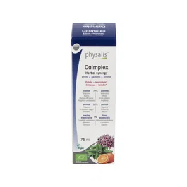 PHYSALIS Calmplex 75Ml. Bio con Valeriana y Melisa para el Estrés y la Relajación