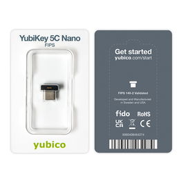 Yubico YubiKey 5C Nano FIPS Clave de Seguridad USB-C, FIPS 140-2, FIDO2, Windows, macOS, Chrome OS, Linux