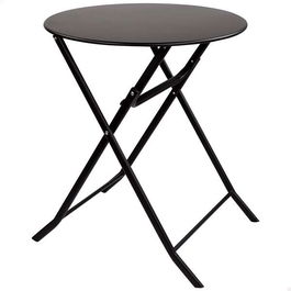 Aktive Mesa redonda plegable de metal 60x70 cm