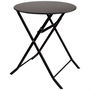 Aktive Mesa redonda plegable de metal 60x70 cm