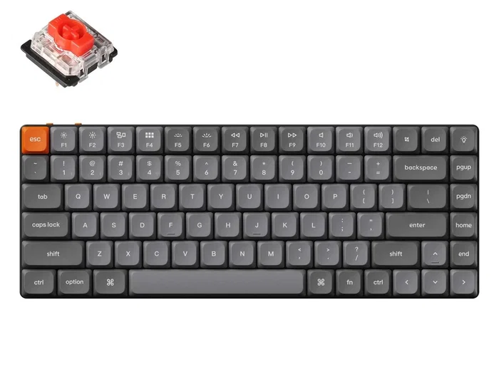Keychron K3 Max Teclado Mecánico Inalámbrico 75% RGB Black Switch Rojo