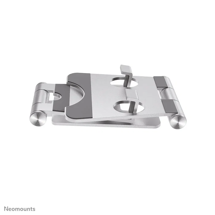Neomounts DS10-150SL1 Soporte Plegable para Móvil/Smartphone hasta 4.7", Ajuste de Inclinación 270°, Plata - Soporte de Escritorio Pasivo con Almohadillas de Silicona