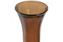 DKD Home Decor Jarrón de Cristal Reciclado Artesanal Ámbar 29x29x100 cm
