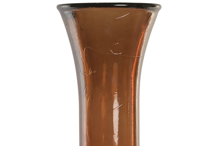 DKD Home Decor Jarrón de Cristal Reciclado Artesanal Ámbar 29x29x100 cm DKD Home Decor Jarrón de Cristal Reciclado Artesanal Ámbar 29x29x100 cm