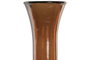 DKD Home Decor Jarrón de Cristal Reciclado Artesanal Ámbar 29x29x100 cm