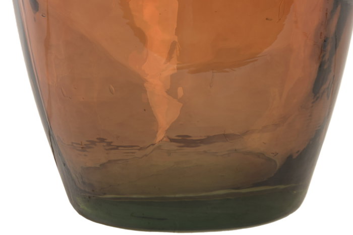DKD Home Decor Jarrón de Cristal Reciclado Artesanal Ámbar 29x29x100 cm DKD Home Decor Jarrón de Cristal Reciclado Artesanal Ámbar 29x29x100 cm