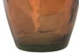 DKD Home Decor Jarrón de Cristal Reciclado Artesanal Ámbar 29x29x100 cm
