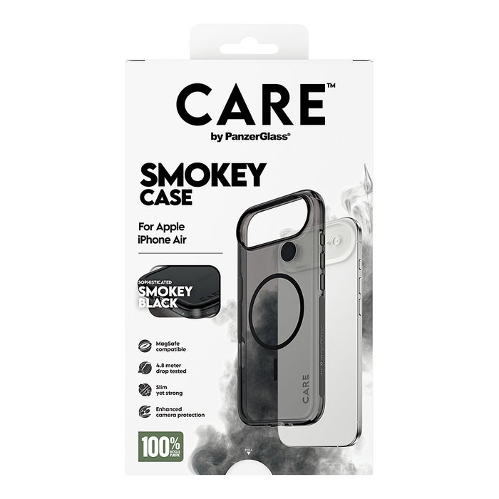 PanzerGlass CARE™ Smokey Case MagSafe para iPhone Air - Negro