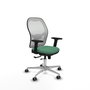 PIQUERAS Y CRESPO Silla de oficina Jorquera Verde esmeralda y Blanco