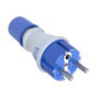 Solera Clavija 2p+t 16A 250V Blanco/azul