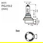 M-Tech Lámpara Halógena H11 PGJ19-2 12V 55W Z8 E4