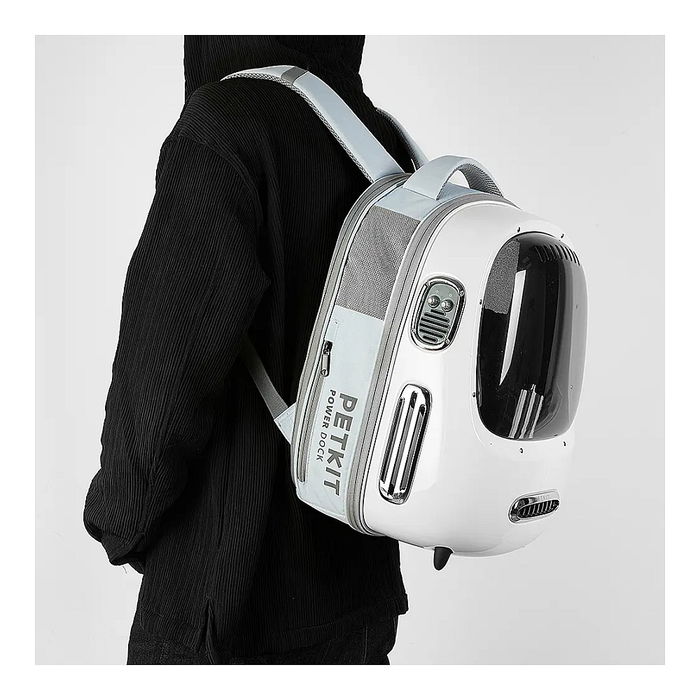 Petkit Breezy 2 Transportín Rígido para Mascotas con Ventilador - Mochila de Carga Frontal para Gatos y Animales Pequeños, Color Cremeweiß (Blanco Degradado) Petkit Breezy 2 Transportín Rígido para Mascotas con Ventilador - Mochila de Carga Frontal para Gatos y Animales Pequeños, Color Cremeweiß (Blanco Degradado)