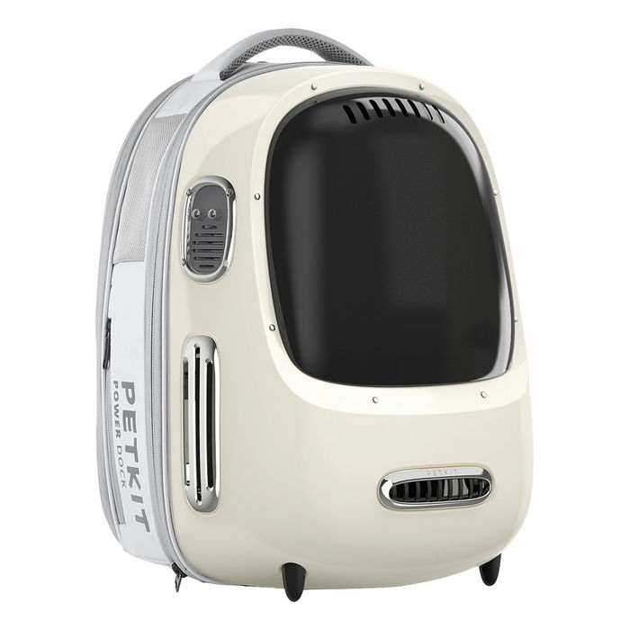 Petkit Breezy 2 Transportín Rígido para Mascotas con Ventilador - Mochila de Carga Frontal para Gatos y Animales Pequeños, Color Cremeweiß (Blanco Degradado) Petkit Breezy 2 Transportín Rígido para Mascotas con Ventilador - Mochila de Carga Frontal para Gatos y Animales Pequeños, Color Cremeweiß (Blanco Degradado)