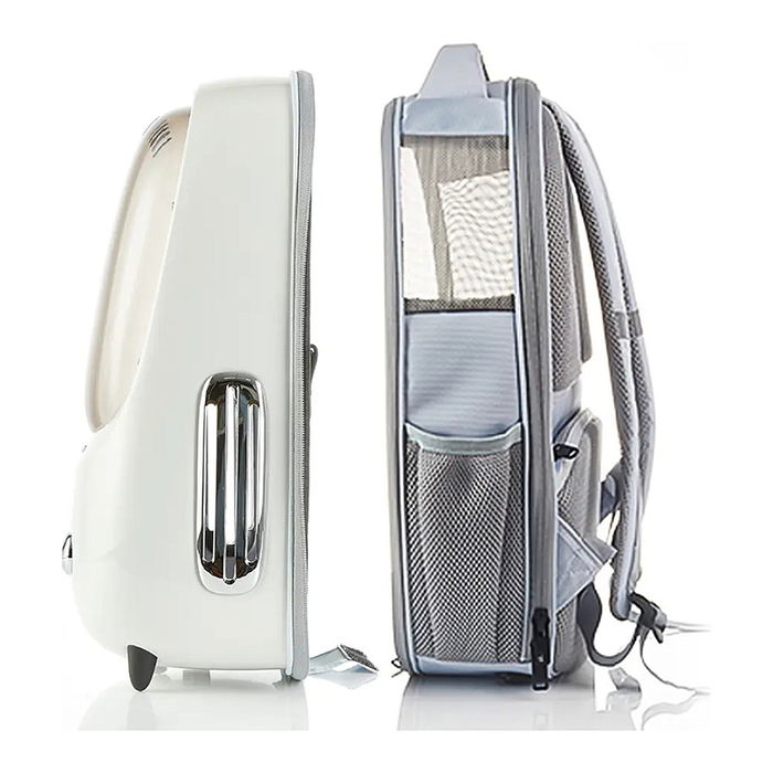 Petkit Breezy 2 Transportín Rígido para Mascotas con Ventilador - Mochila de Carga Frontal para Gatos y Animales Pequeños, Color Cremeweiß (Blanco Degradado) Petkit Breezy 2 Transportín Rígido para Mascotas con Ventilador - Mochila de Carga Frontal para Gatos y Animales Pequeños, Color Cremeweiß (Blanco Degradado)