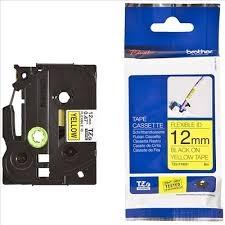 Brother Cinta Laminada Flexible TZe-FX631 Amarillo/Negro 12mm