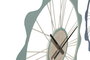 DKD Home Decor Reloj de Pared Metálico con Arcos y Acabado Rugoso, Pack de 2