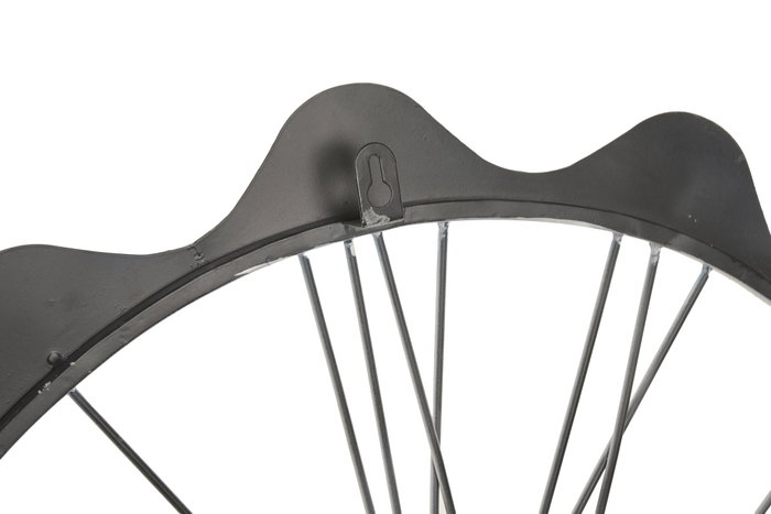 DKD Home Decor Reloj de Pared Metálico con Arcos y Acabado Rugoso, Pack de 2