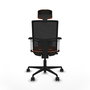 PIQUERAS Y CRESPO Silla de oficina Yunquera Naranja y Negro