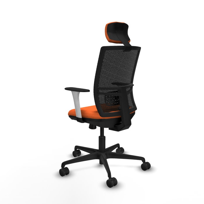 PIQUERAS Y CRESPO Silla de oficina Yunquera Naranja y Negro PIQUERAS Y CRESPO Silla de oficina Yunquera Naranja y Negro