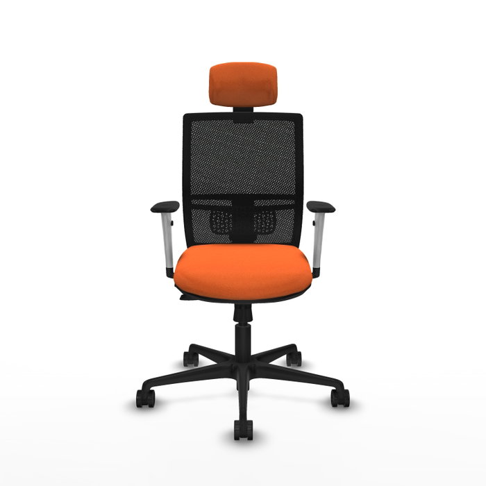 PIQUERAS Y CRESPO Silla de oficina Yunquera Naranja y Negro PIQUERAS Y CRESPO Silla de oficina Yunquera Naranja y Negro