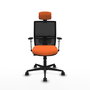 PIQUERAS Y CRESPO Silla de oficina Yunquera Naranja y Negro
