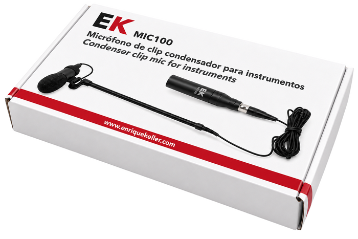 Ek Micrófono de condensador unidireccional para instrumentos