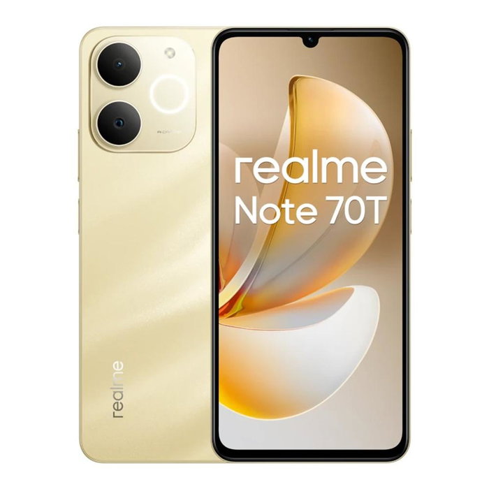 Realme Note 70t 6.74" 15 4G USB Tipo C 4GB 256GB 6000 mAh Dorado Realme Note 70t 6.74" 15 4G USB Tipo C 4GB 256GB 6000 mAh Dorado