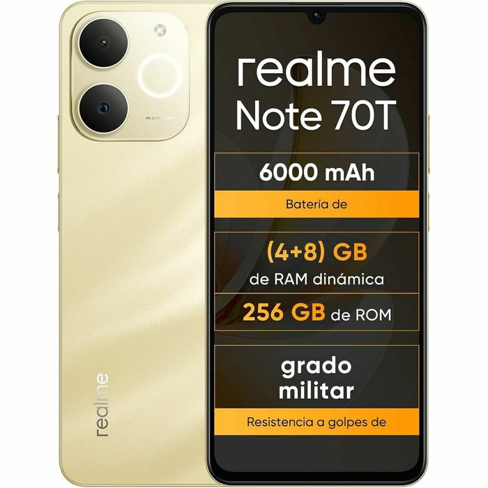 Realme Note 70T 6.74 Pulgadas 4 GB RAM 256 GB Oro