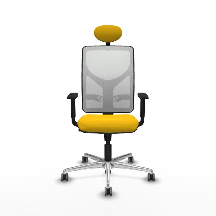 PIQUERAS Y CRESPO Silla de oficina Motilla con mecanismo Sincro, Amarillo y Blanco PIQUERAS Y CRESPO Silla de oficina Motilla con mecanismo Sincro, Amarillo y Blanco