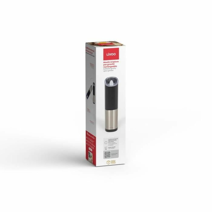 Livoo Molinillo de especias recargable por gravedad GS161 Livoo Molinillo de especias recargable por gravedad GS161