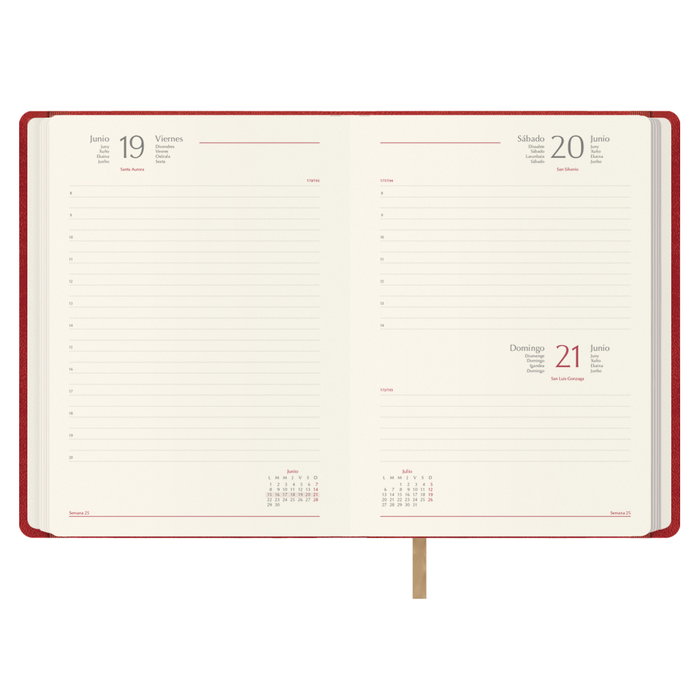 Dohe Agenda Anual Samba 15x21 cm Dp Cierre C-Goma Rojo 2026 Dohe Agenda Anual Samba 15x21 cm Dp Cierre C-Goma Rojo 2026