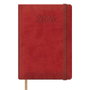 Dohe Agenda Anual Samba 2026 Roja con Cierre de Goma 15x21cm