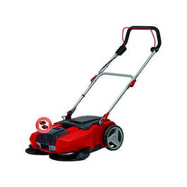 Einhell TE-SW 18/610 Li - Barredora de empuje a batería para césped, mango telescópico, 509 mm de ancho, color negro y rojo