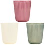 DAY - Juego de 4 Vasos 320 ml - Textura Estriada Antideslizante - Colores Surtidos - Apto Lavavajillas