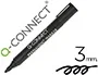 Q-connect Rotulador Marcador Permanente Negro Punta Redonda 3 mm